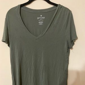 Green American Eagle Soft & Sexy Tee